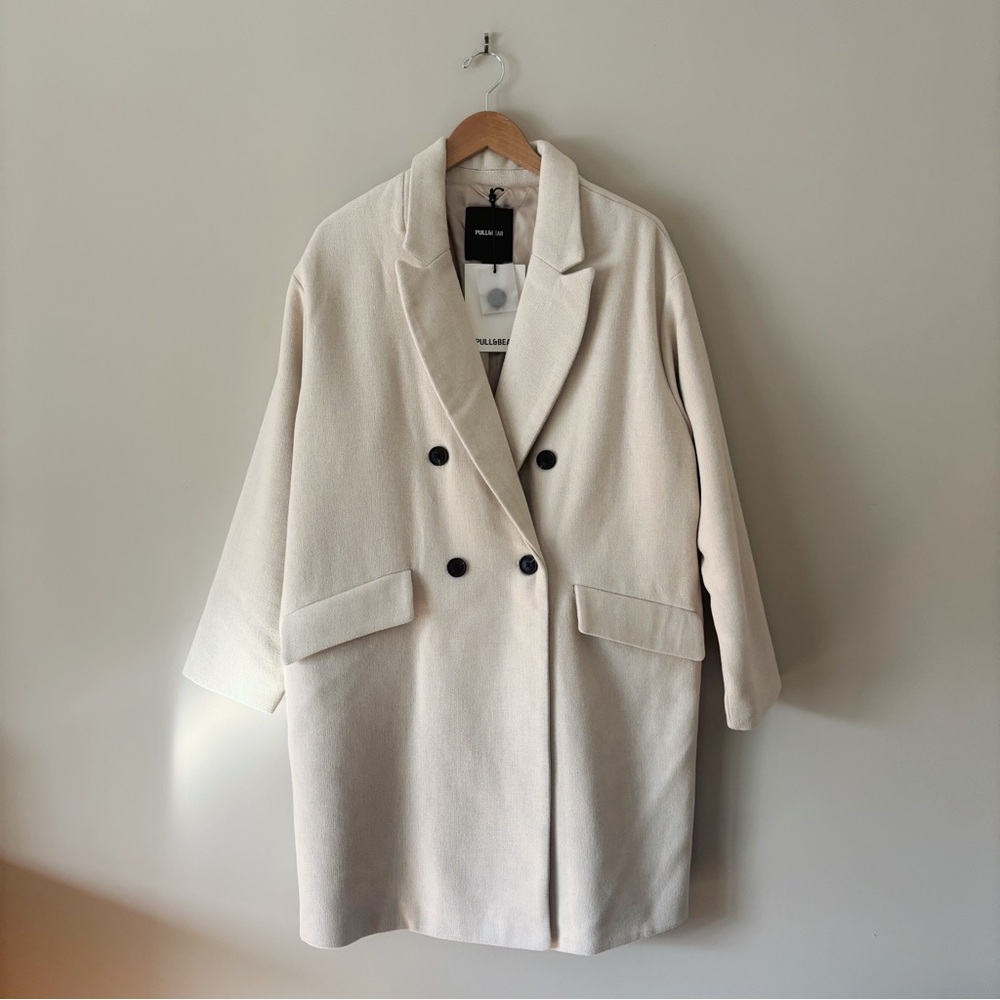 NWT Pull&Bear Pea Coat Jacket